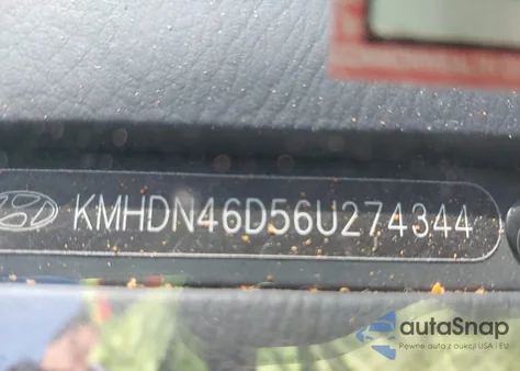 2006 Hyundai Elantra Gls/Limited z USA, uszkodzony, nr VIN KMHDN46D56U274344